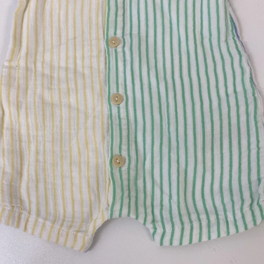 Gap Baby‎ Gauzy Crinkle Color bock Outfit Set 3-6 Months